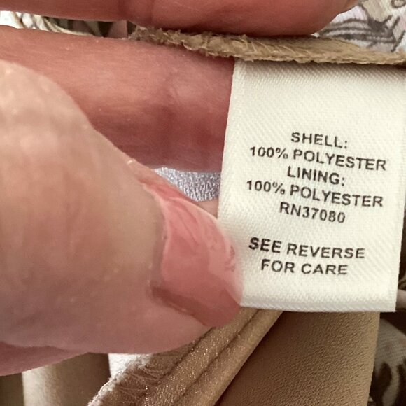 Cato pink and brown flowered wrap skirt, size large - Picture 5 of 6